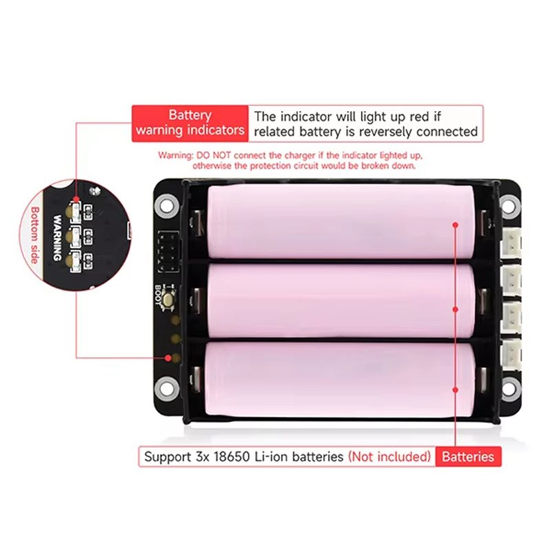 A96K-2X, para Raspberry Pi 5,  - Raspberry Pi Uninterrupted Power Supply Ups 18650 avaliação e preço