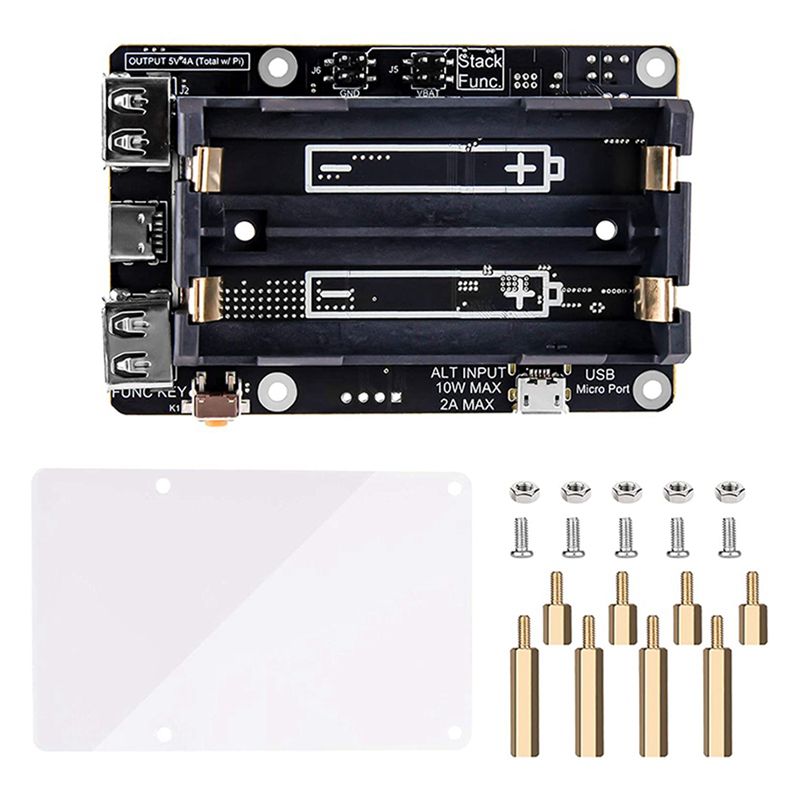 Fonte de Alimentação UPS AA08- - Raspberry Pi Uninterrupted Power Supply Ups 18650 avaliação e preço