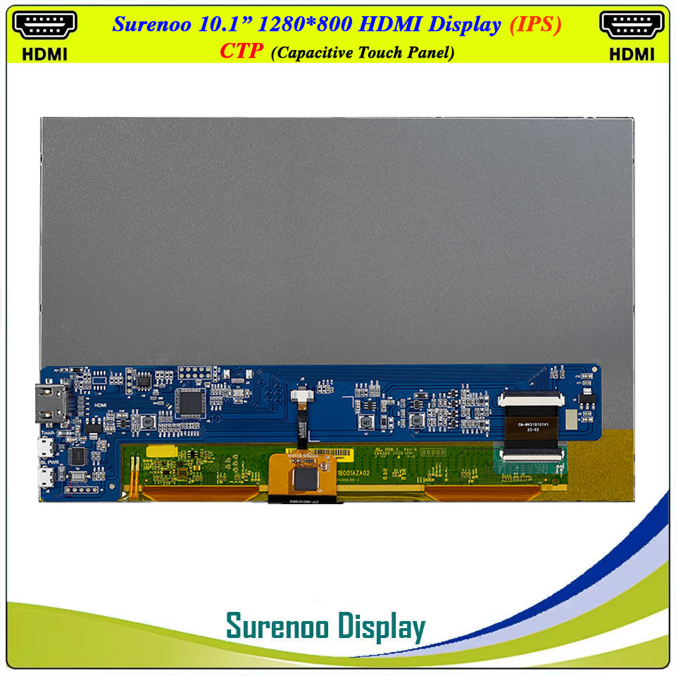 Monitor de exibição com módulo - Raspberry Pi 10.1 Inch Capacitive Touch Screen Ips avaliação e preço
