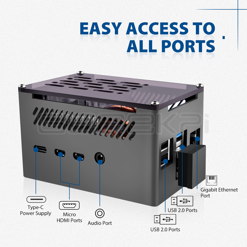 GeeekPi Caixa de tijolo de alu - Argon One V3 M.2 Nvme Case avaliação e preço
